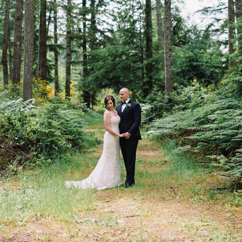 couple in woods